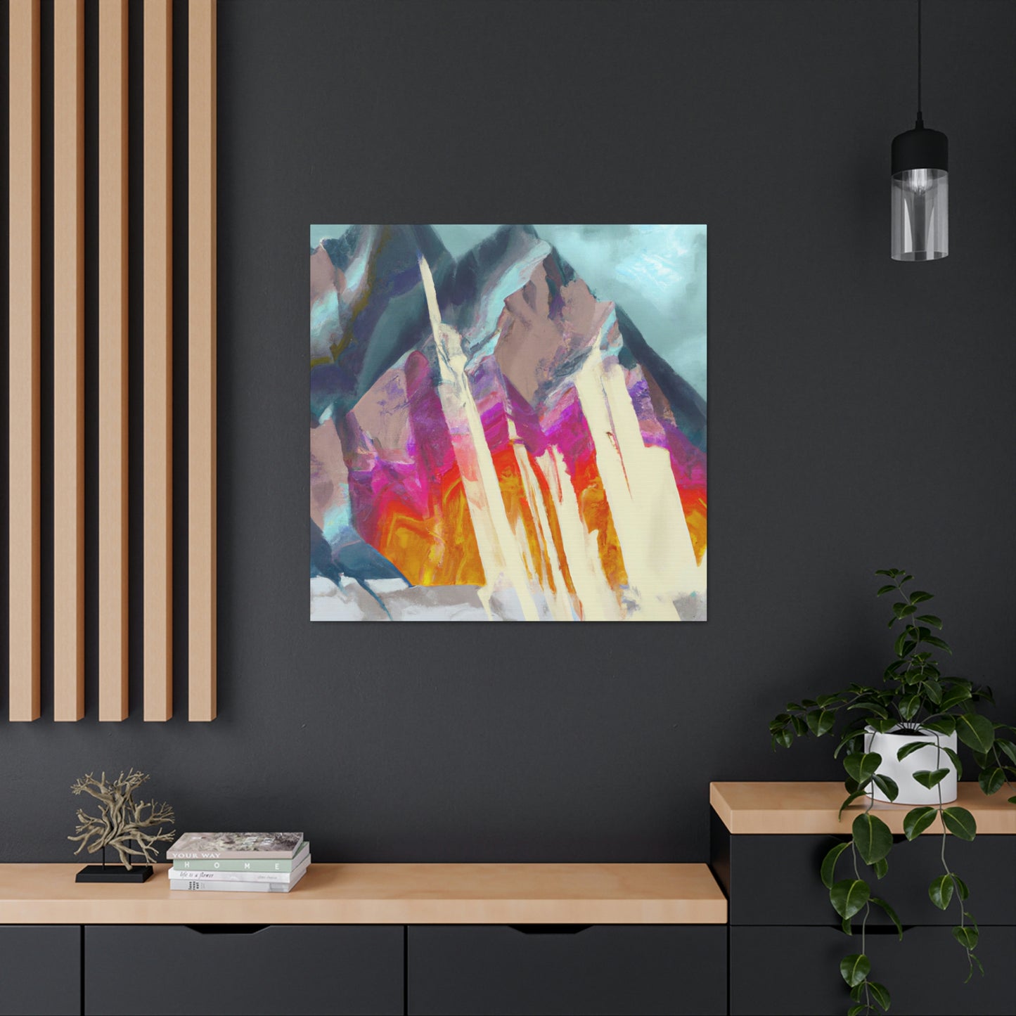 Mountain Abstract Mystery - Canvas