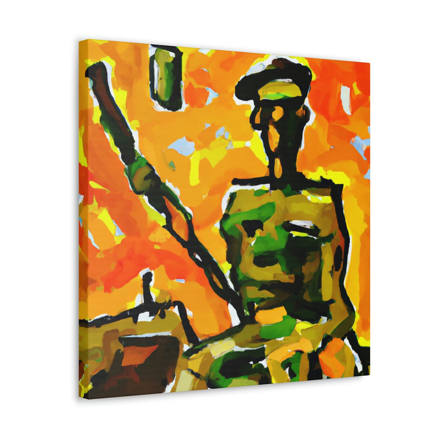 Sniper in Fauvism - Canvas