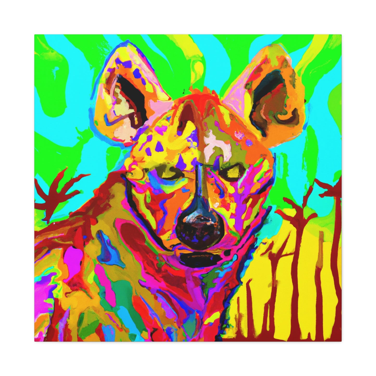 "Hyena in the City" - Canvas