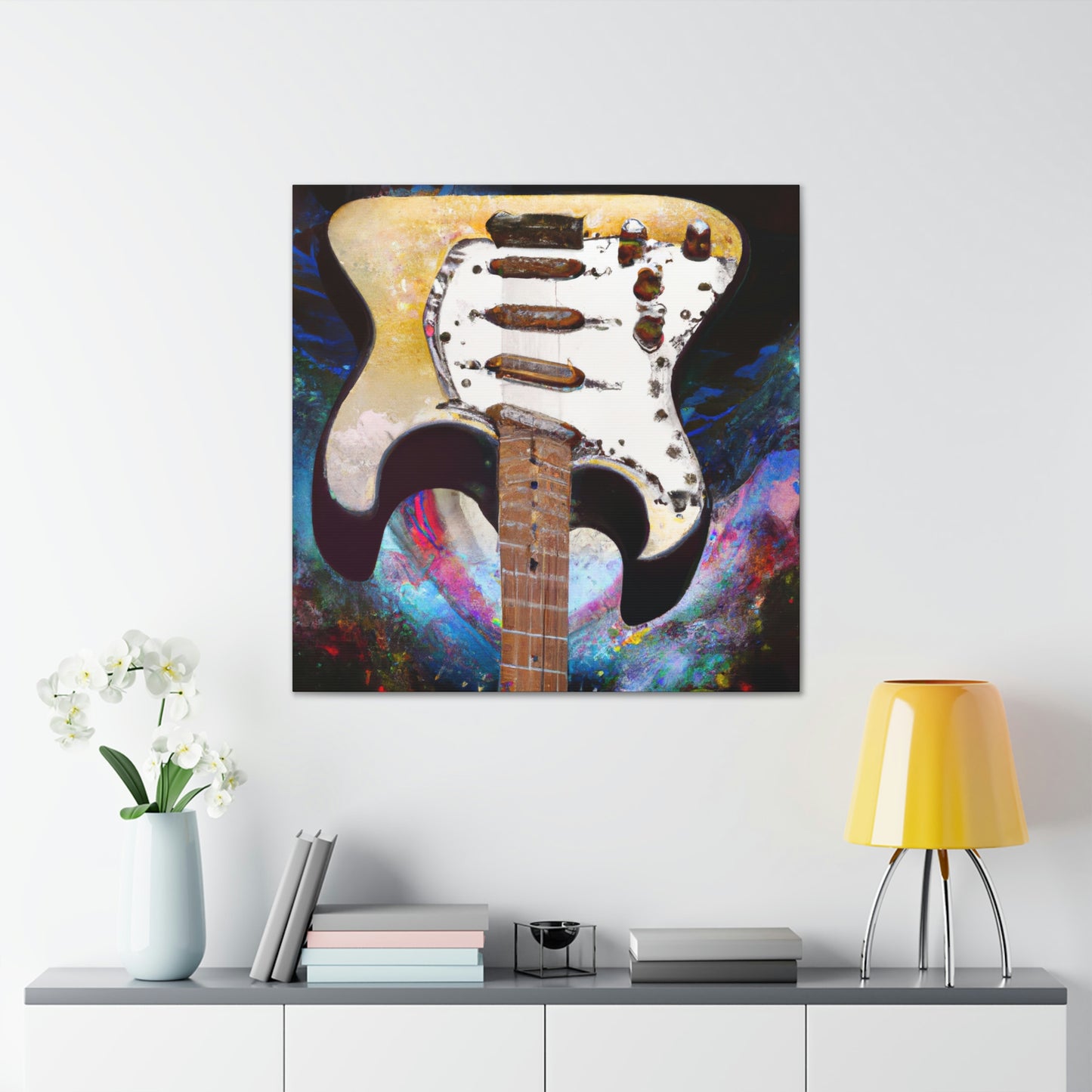 "Electric Fender Dreamscape" - Canvas