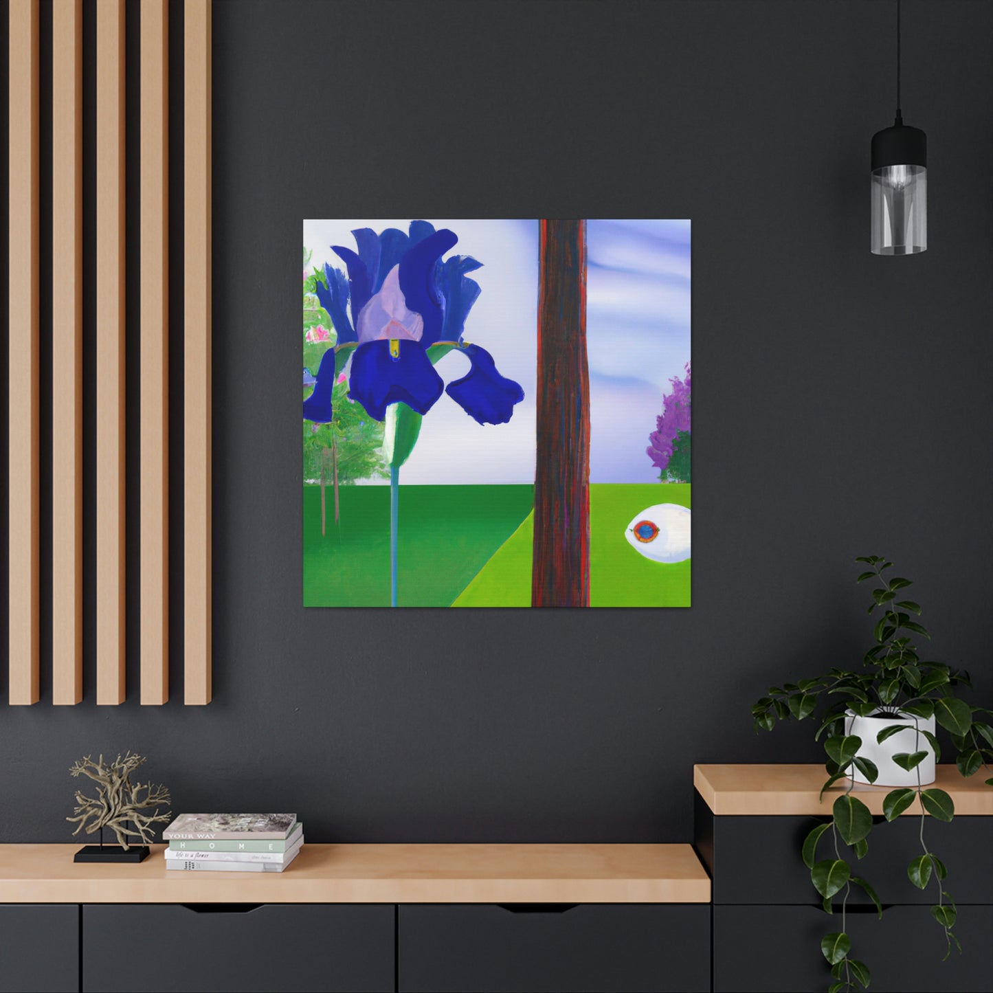 Iris in Abstraction - Canvas