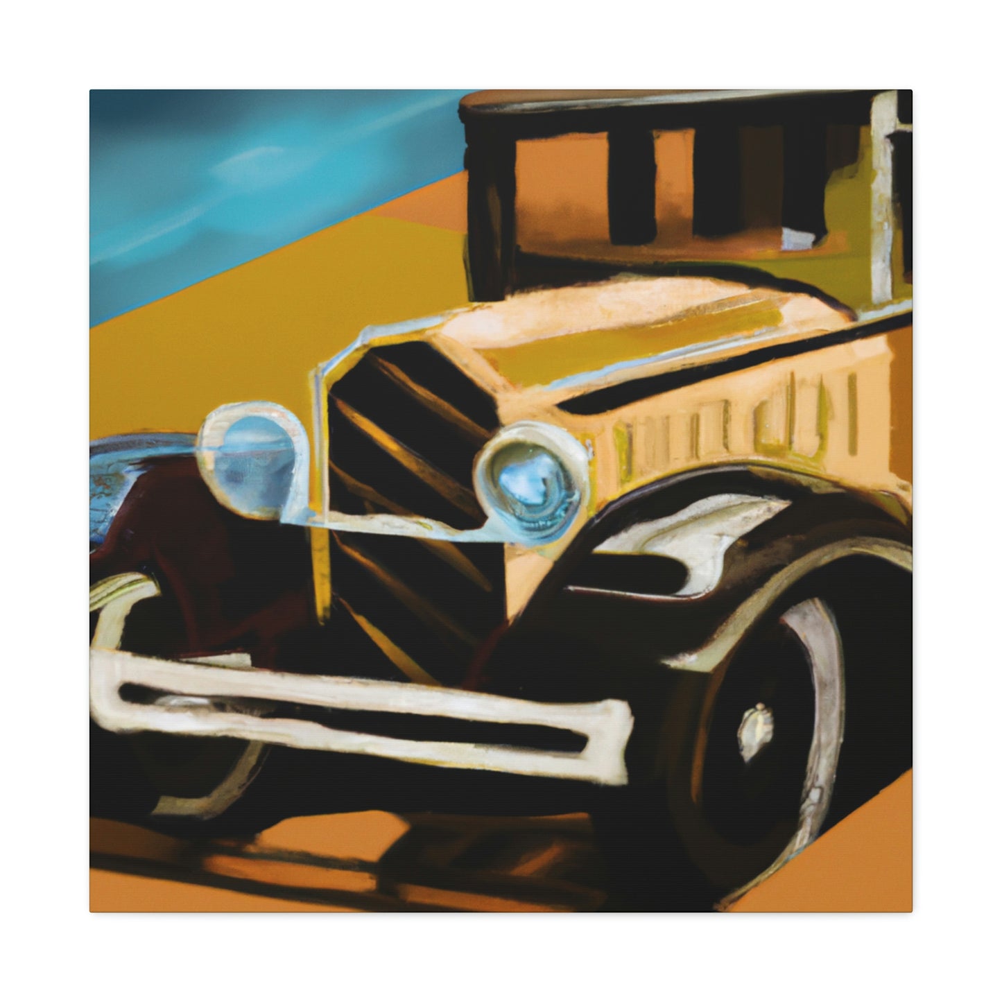 "Automobiles of the 20s" - Canvas