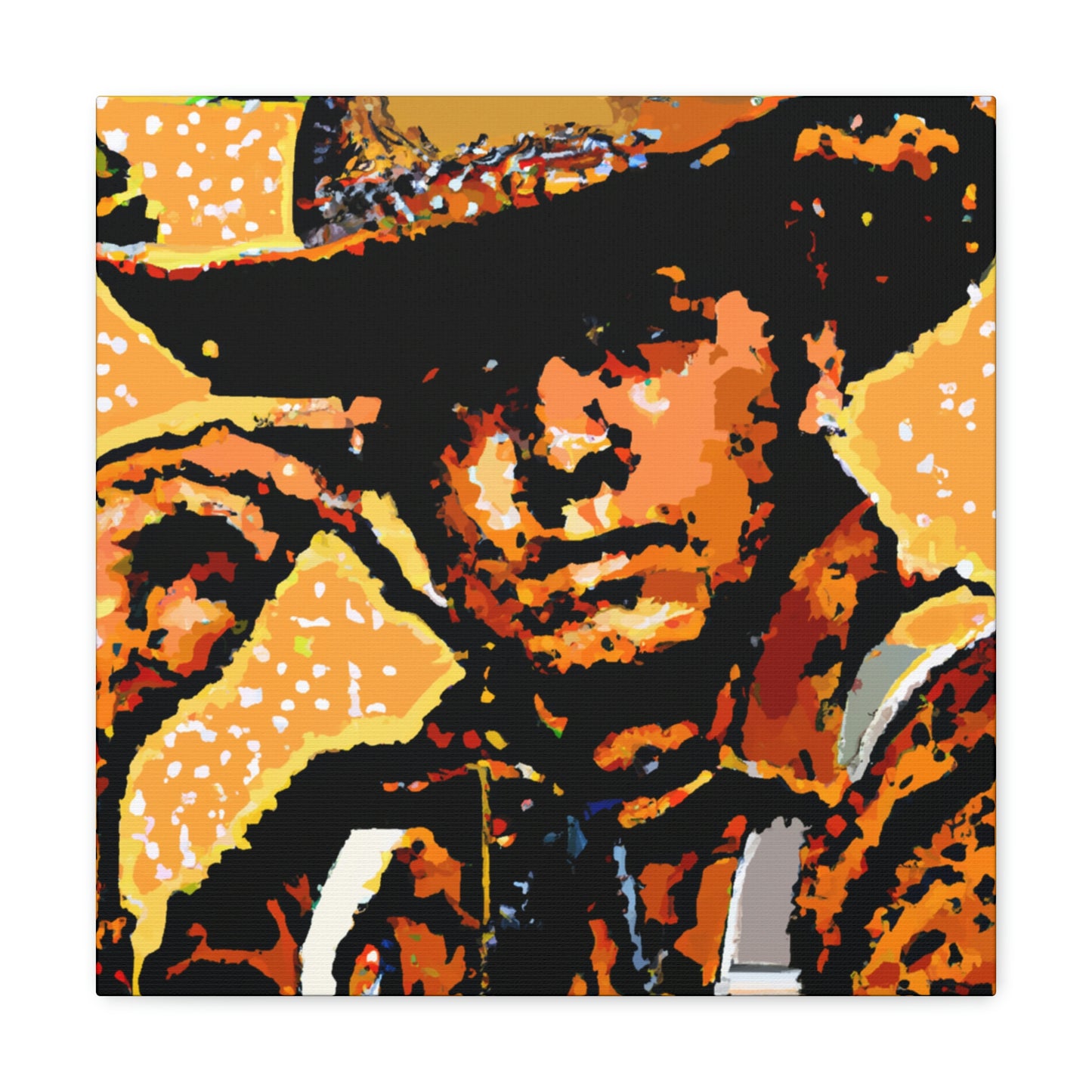 "Ranch Hand Pointillism" - Canvas