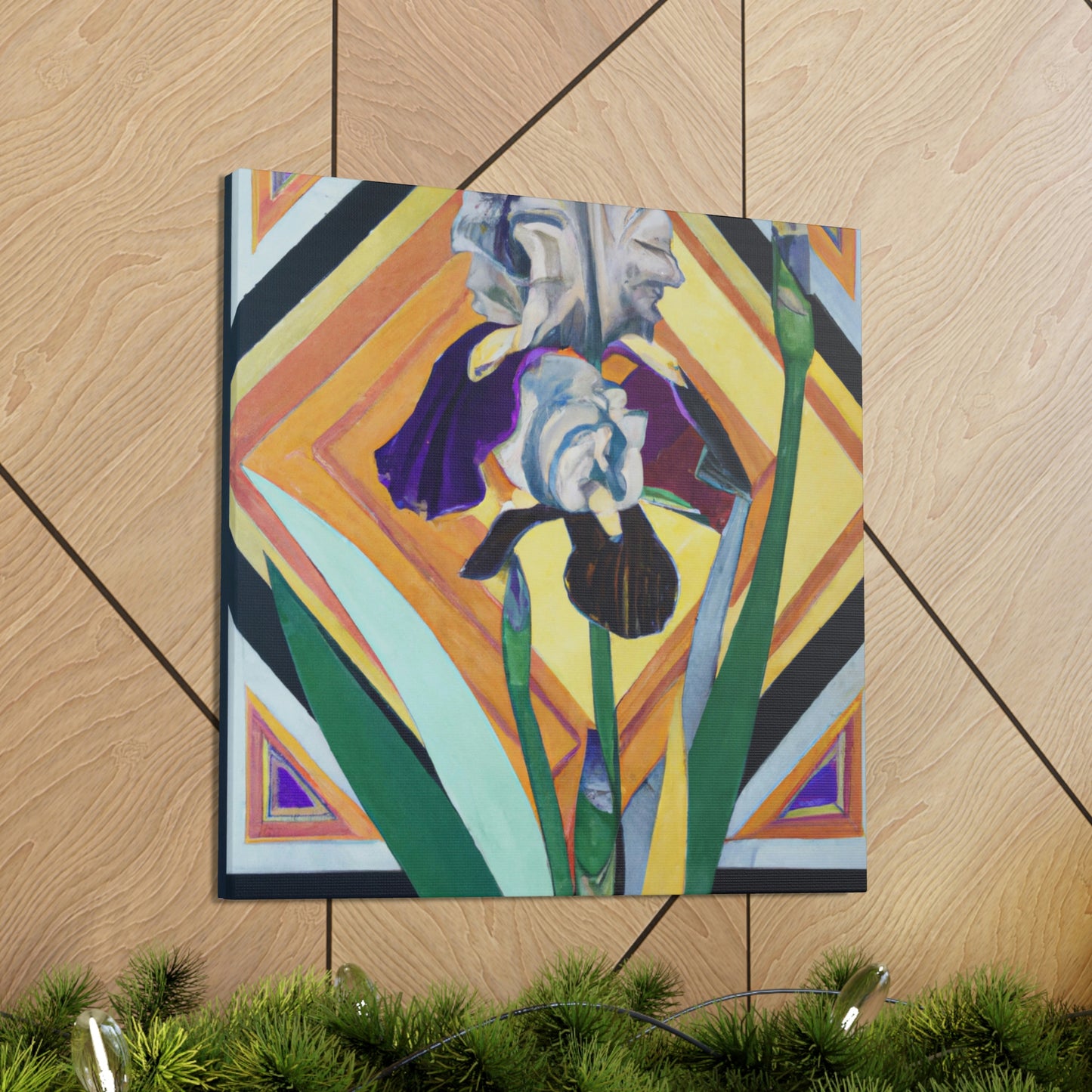 Iris, Glowing Gemstone - Canvas