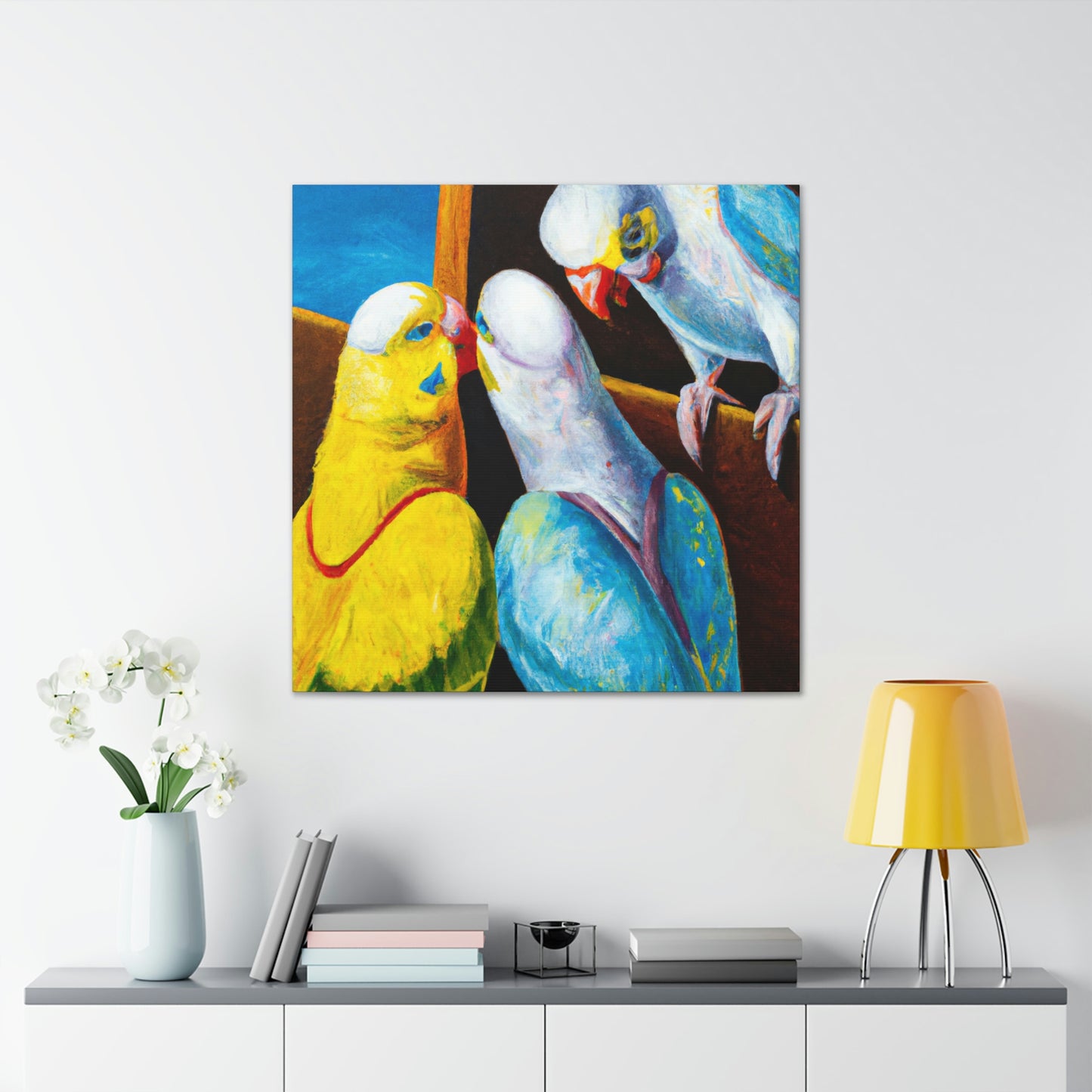 Parakeet Dreamscape - Canvas