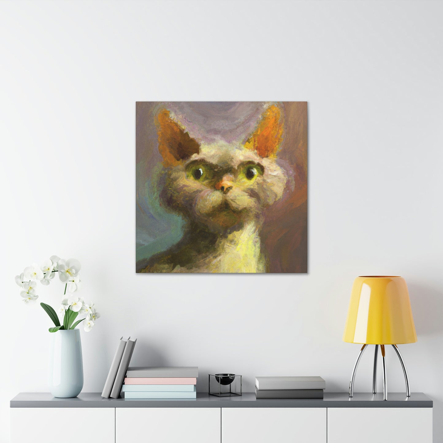 "Devon Rex Majesty" - Canvas