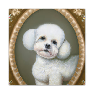 "Frolicking Bichon Frise" - Canvas