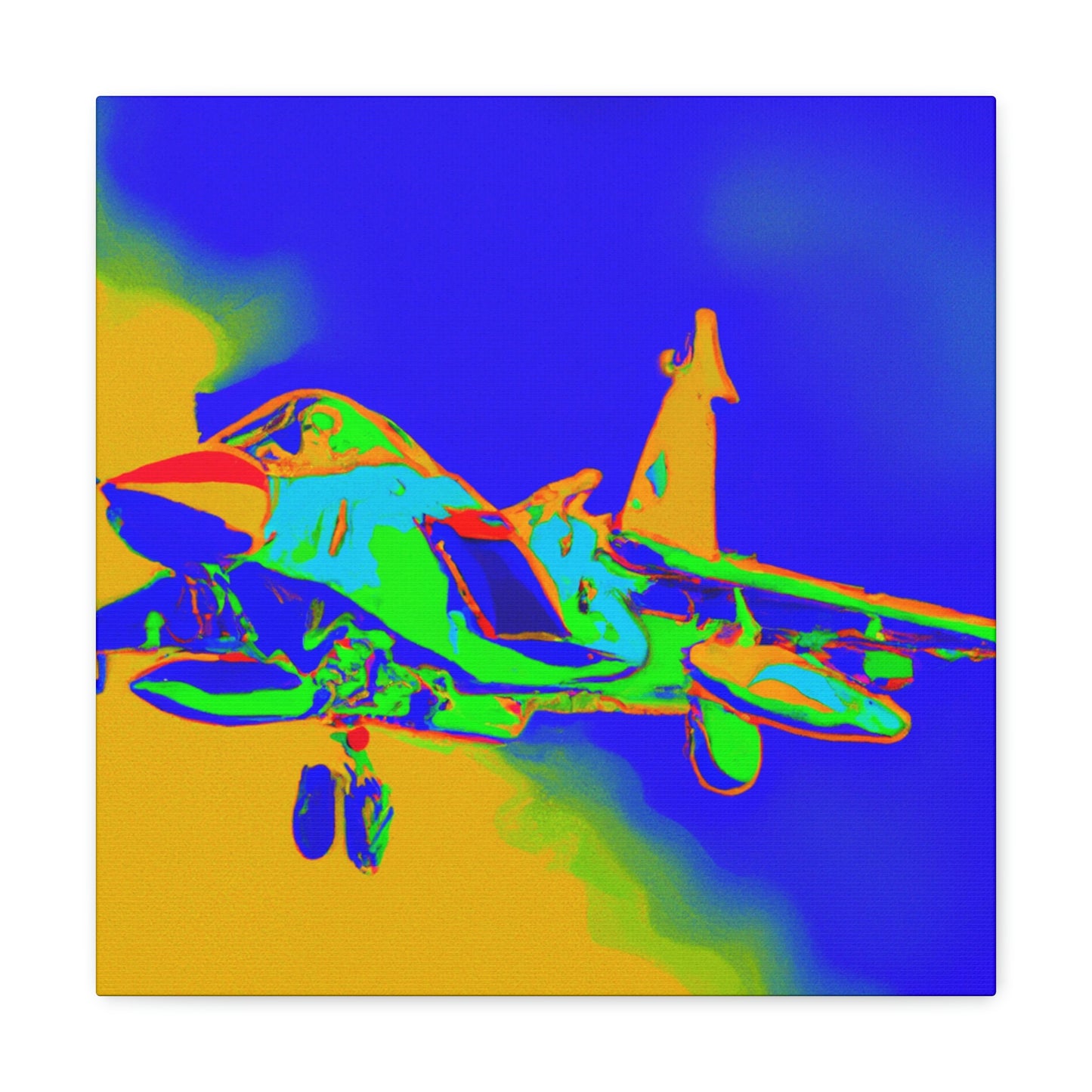 "Supersonic Fauve Fighter" - Canvas