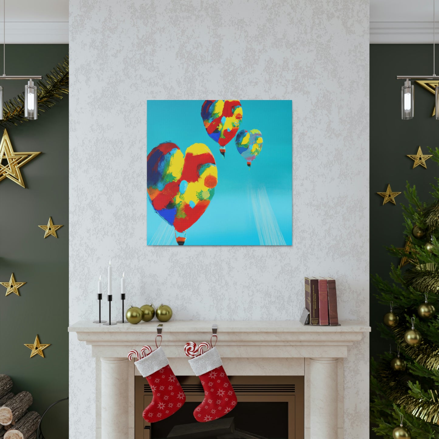 "Skyward Flight of Balloons" - Canvas