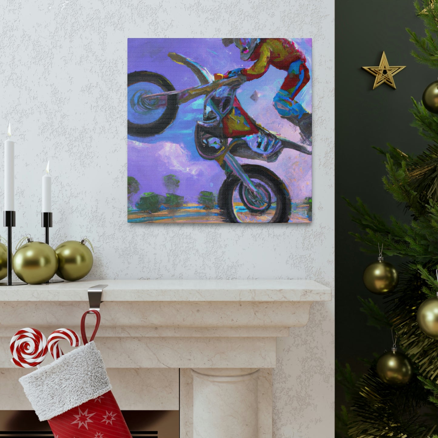 Motocross Mystic Madness - Canvas