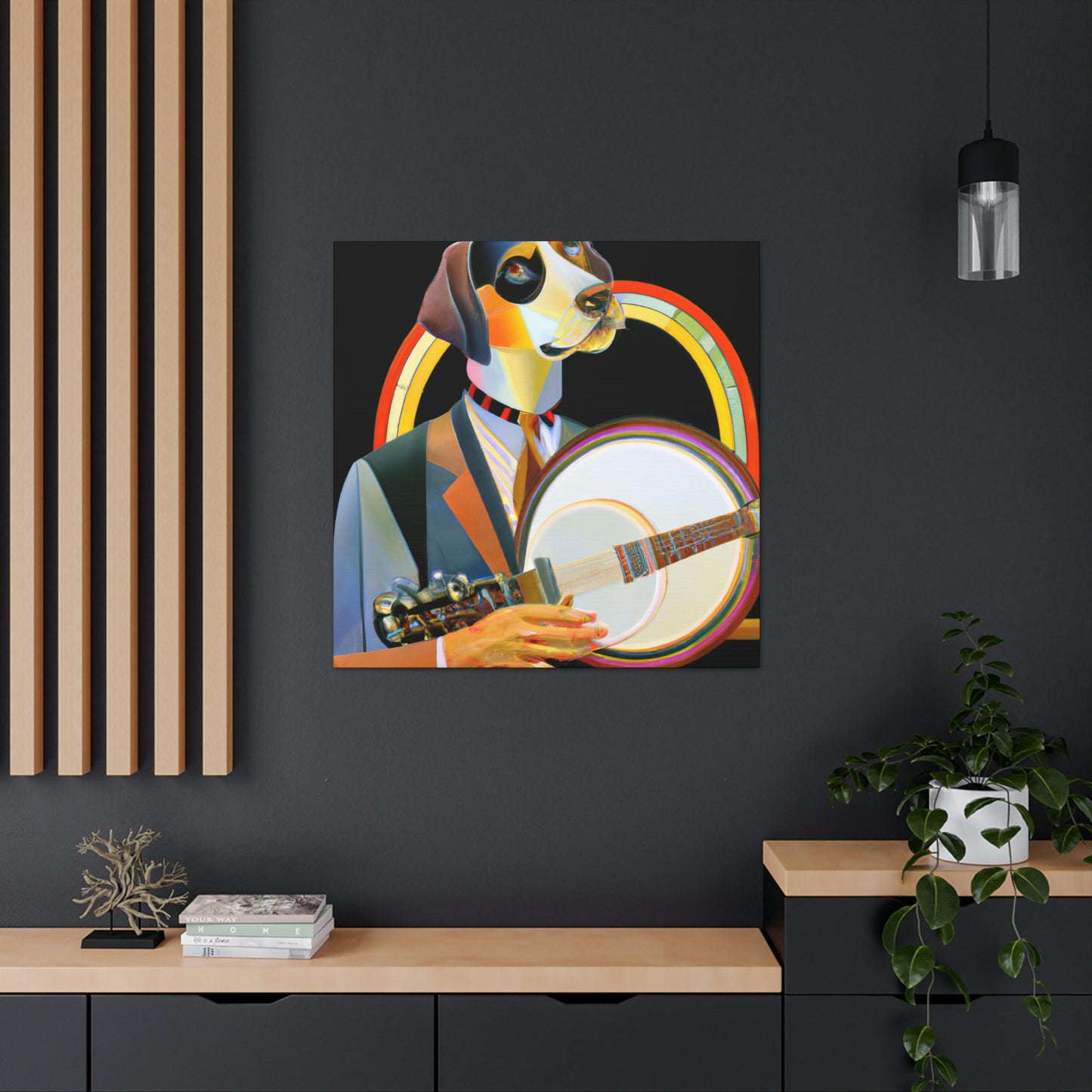 "Banjo Strumming Sunshine" - Canvas