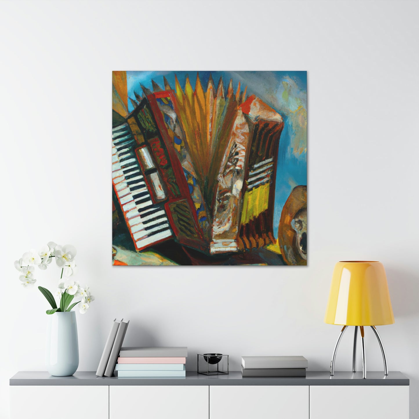 "Accordion in Surreality" - Canvas