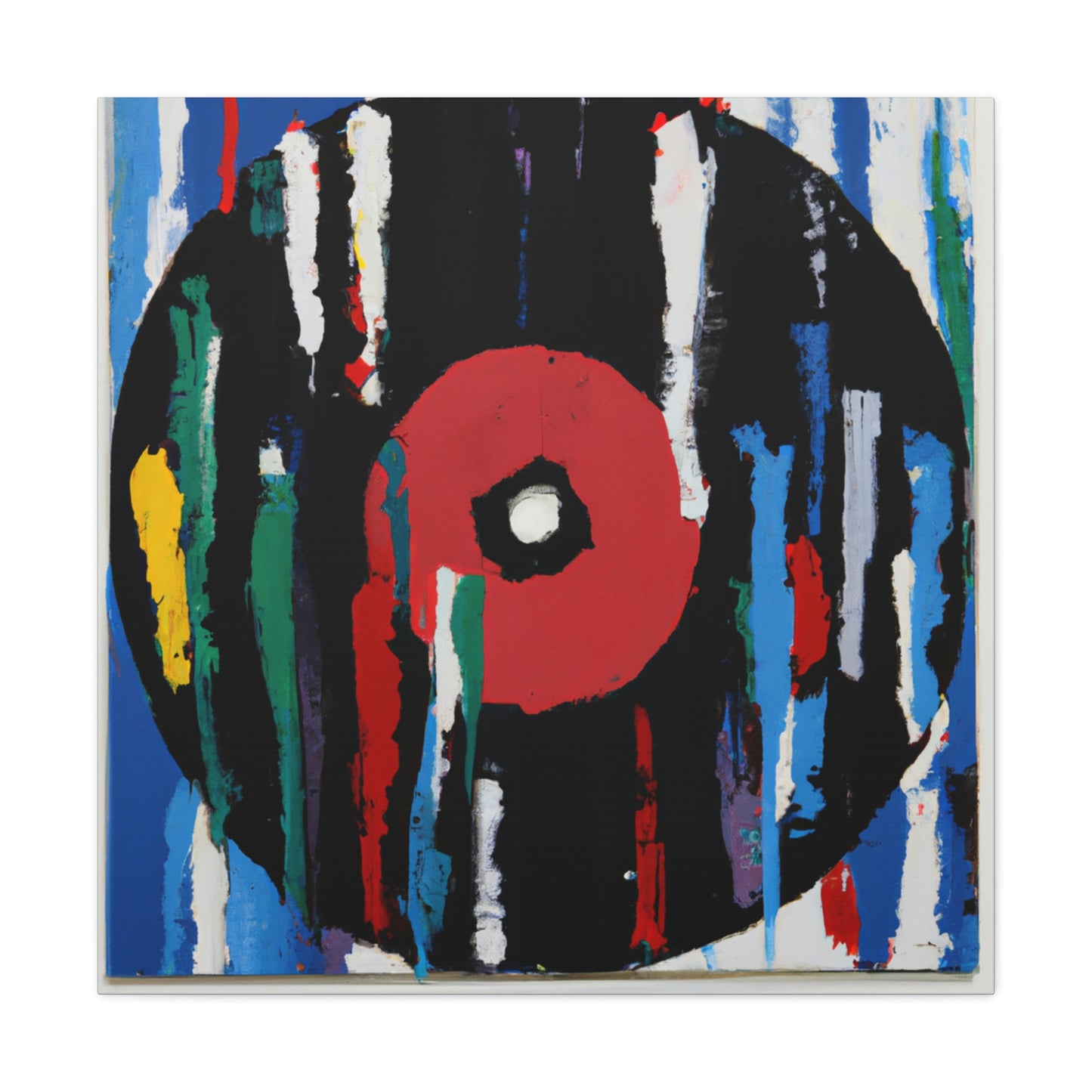 Spinning Vinyl Expressionism - Canvas