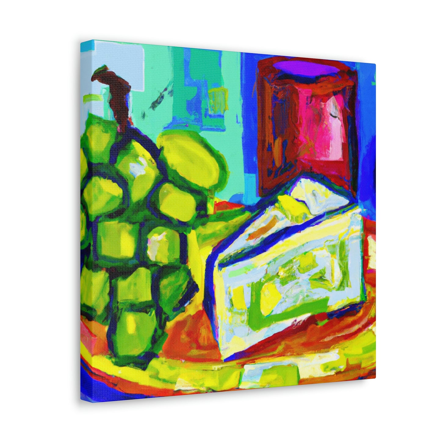 Cheese and Grapes Fauvism - Canvas