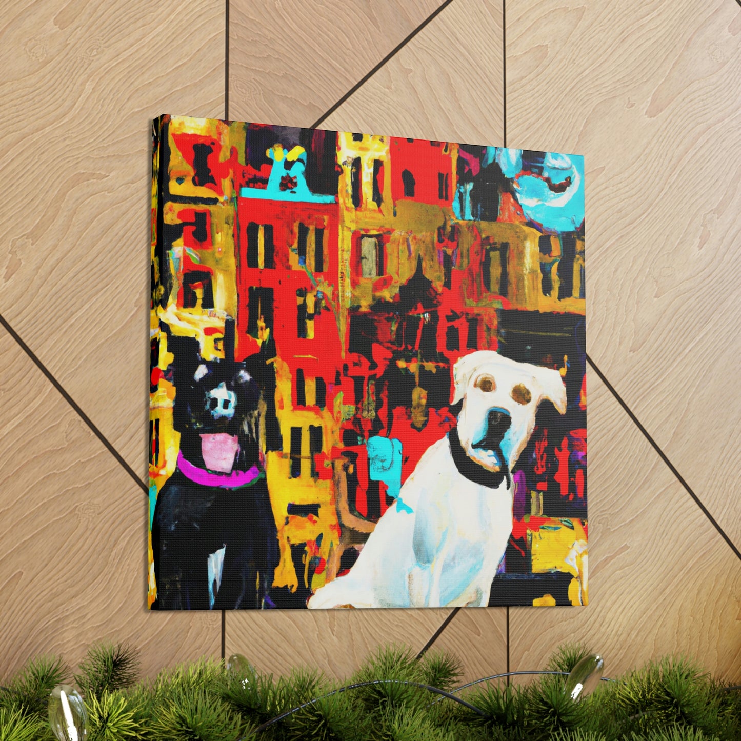 Dogs in Baroque Style - Canvas