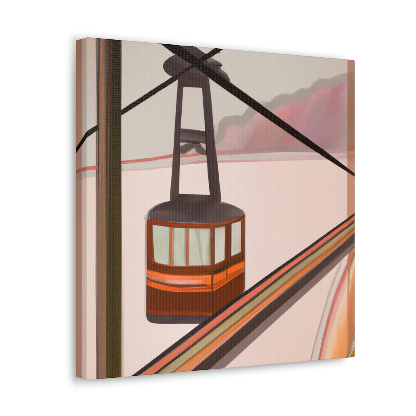 "Cable Car Dreams 1920s" - Canvas