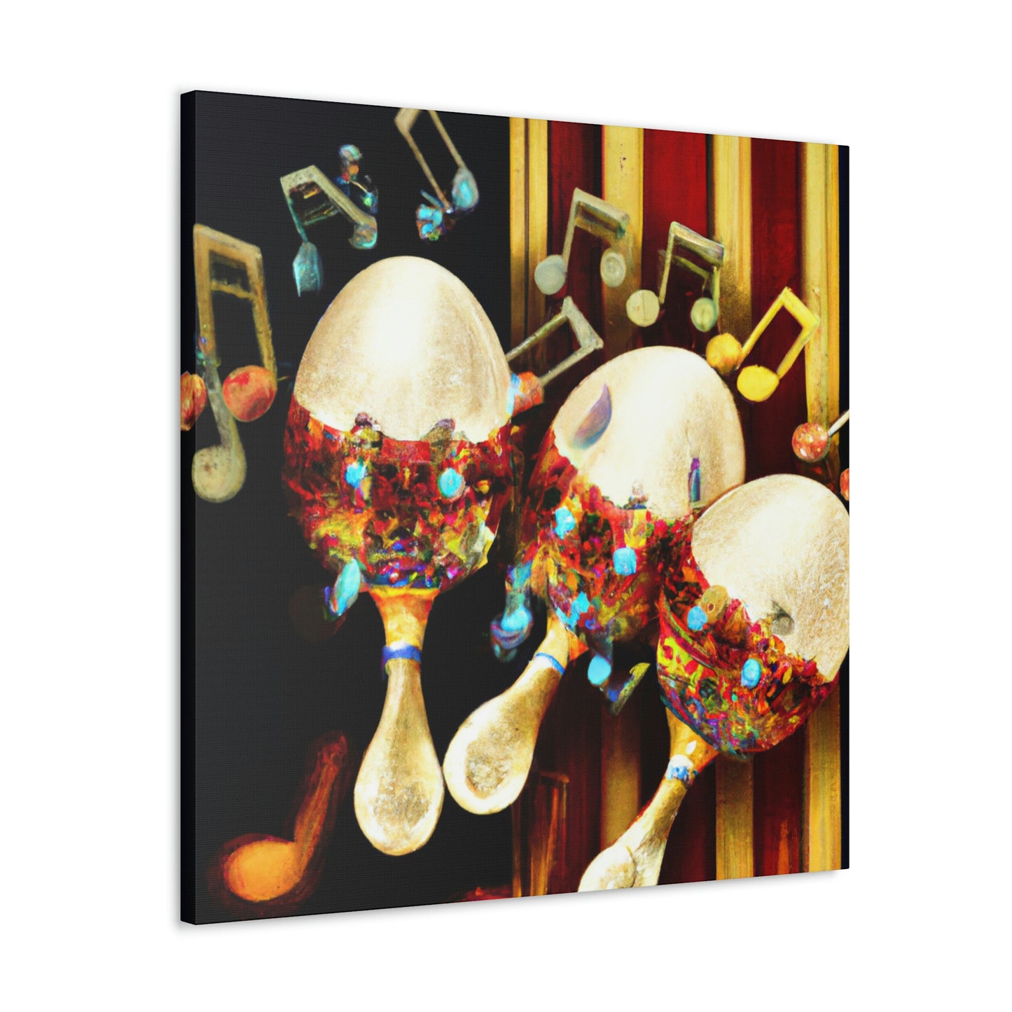 Maracas of Midnight Jazz - Canvas