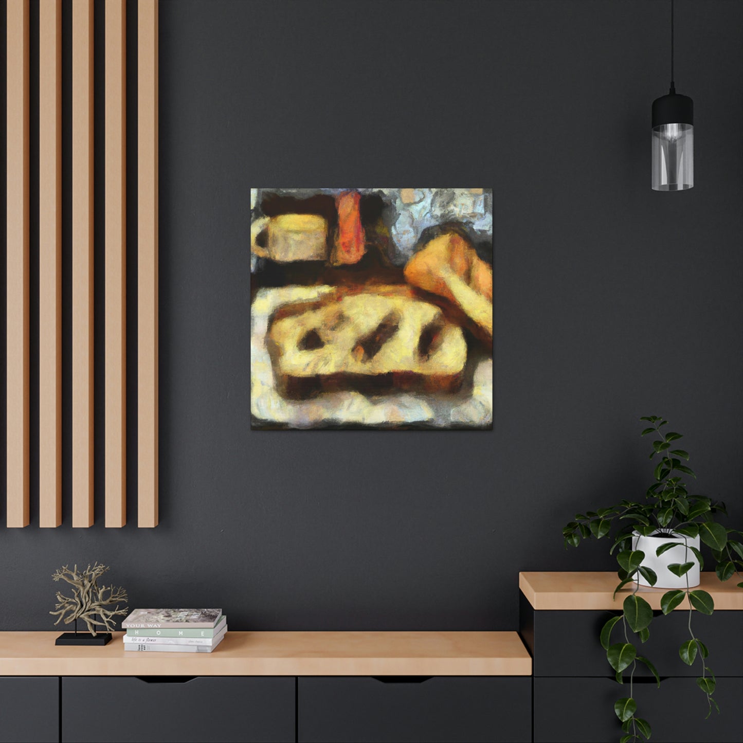 "Breaking Bread Abstraction" - Canvas