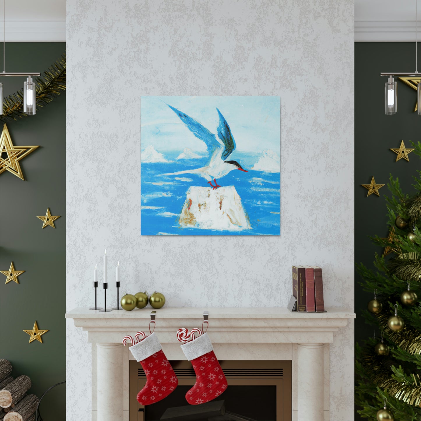 Terns in Serene Flight - Canvas