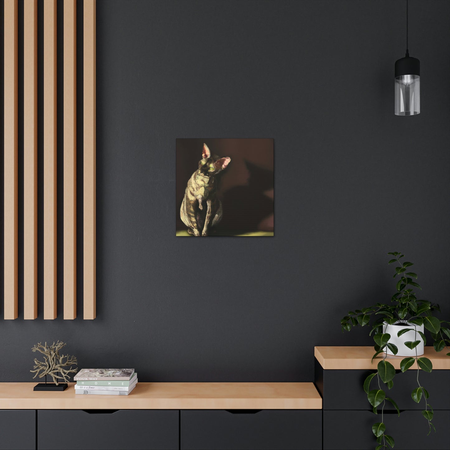 "Devon Rex Minimalism" - Canvas