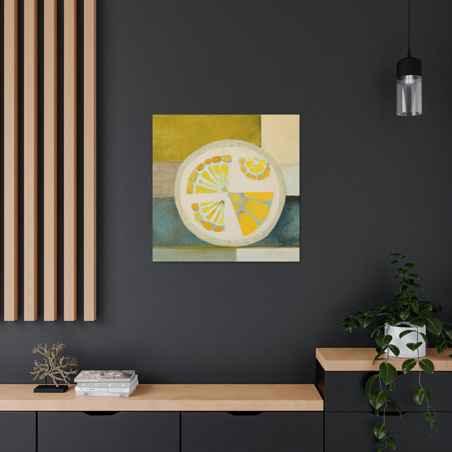 Lemons in Art Deco - Canvas