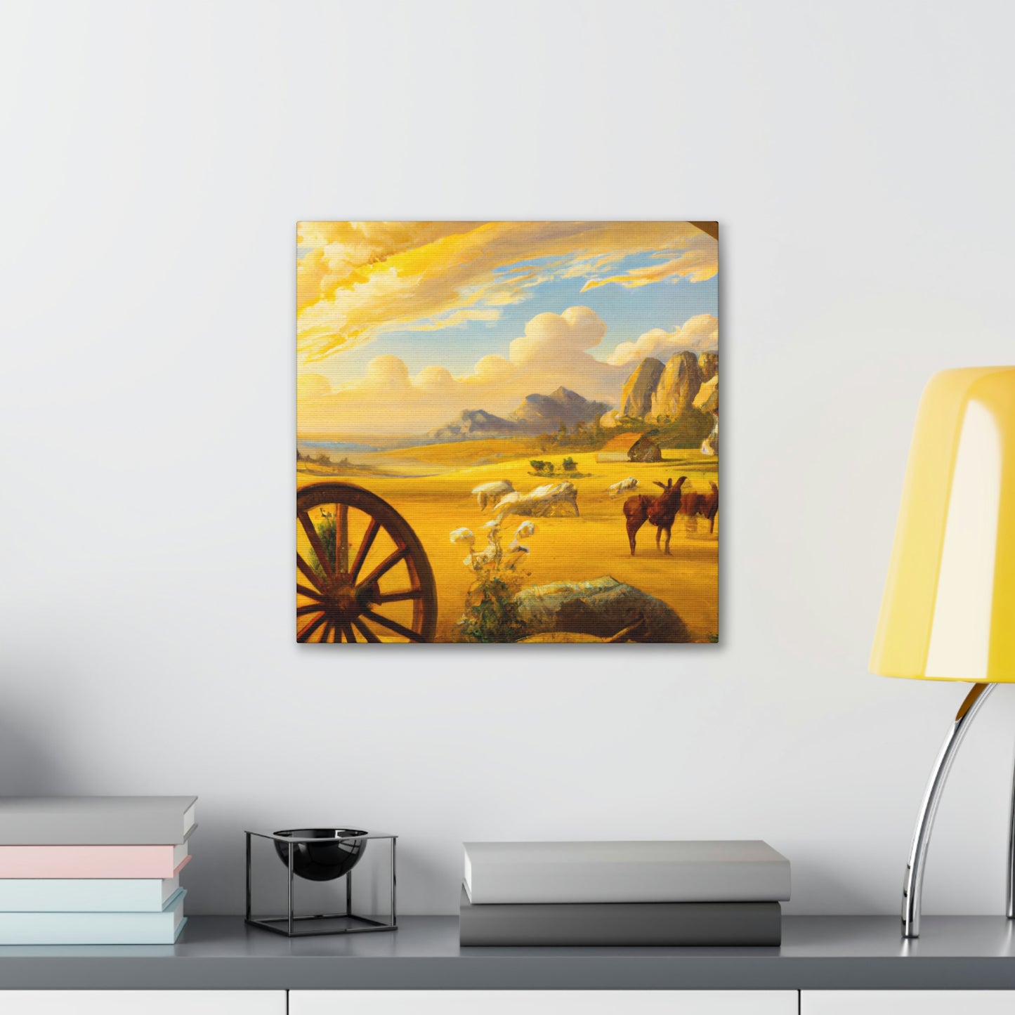 "Wagon Wheel Retrospective" - Canvas