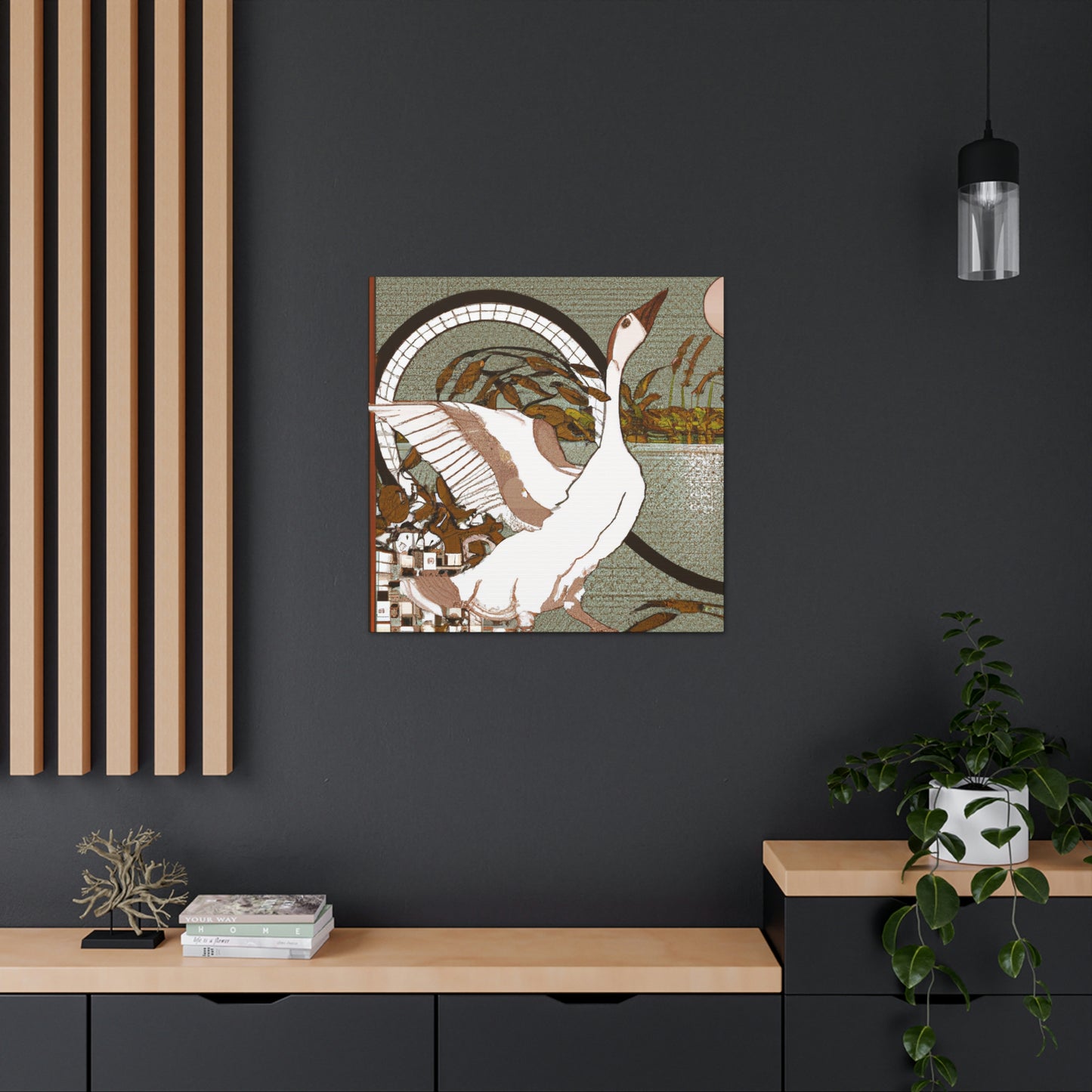 Goose in Art Nouveau - Canvas