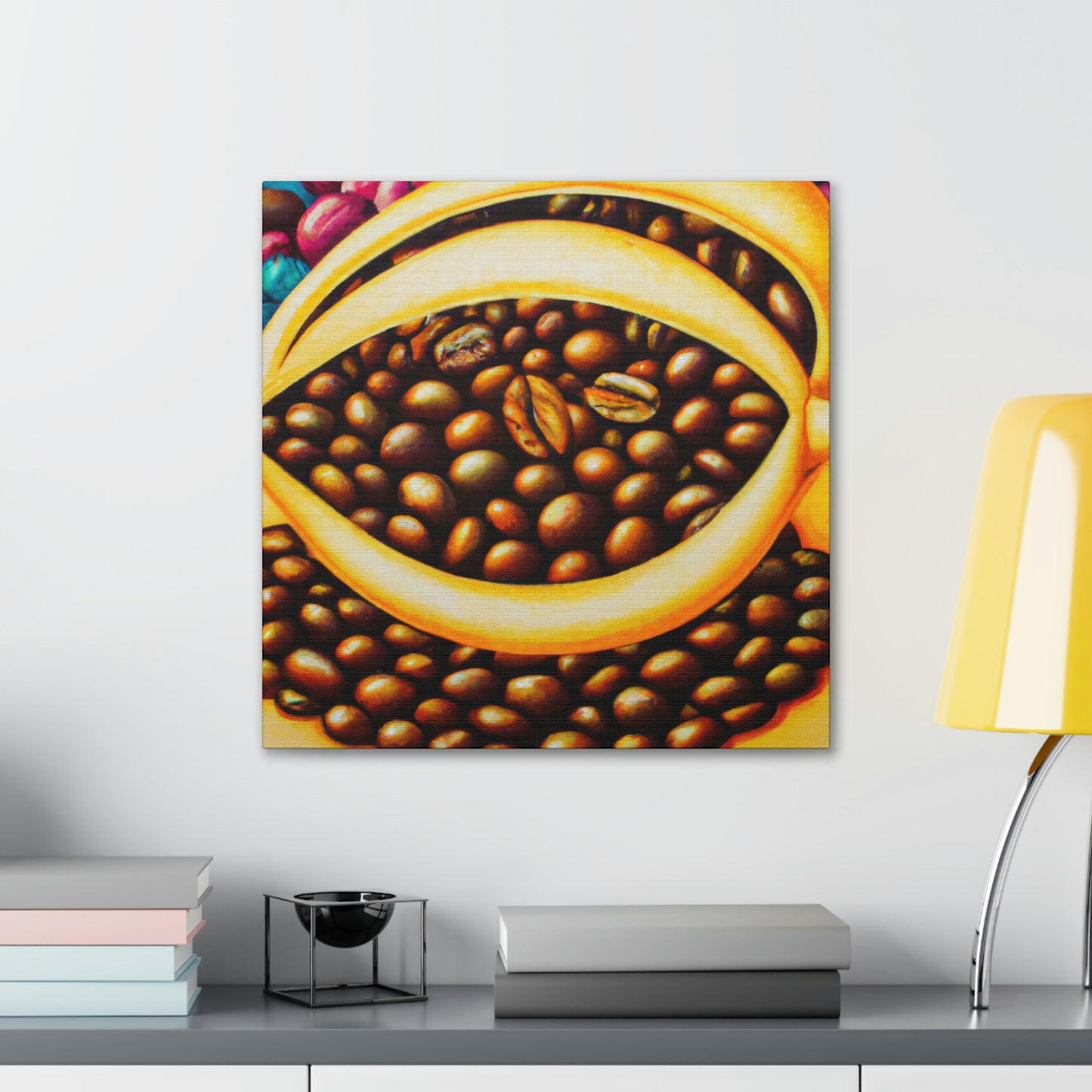 "Coffee Beans Dreamscape" - Canvas