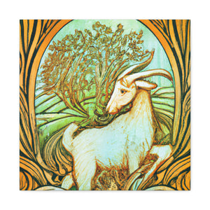 "Goat of Art Nouveau" - Canvas