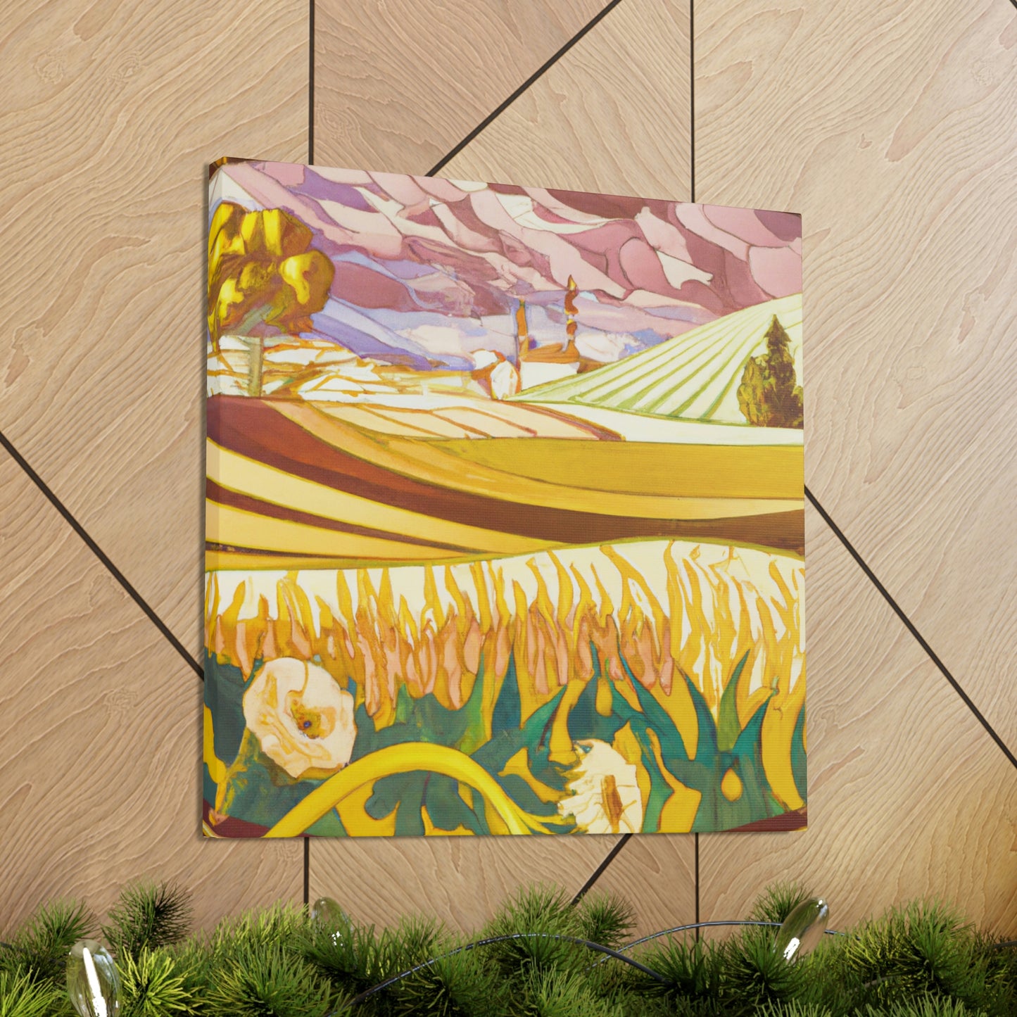 "Harvesting the Fields Abloom" - Canvas