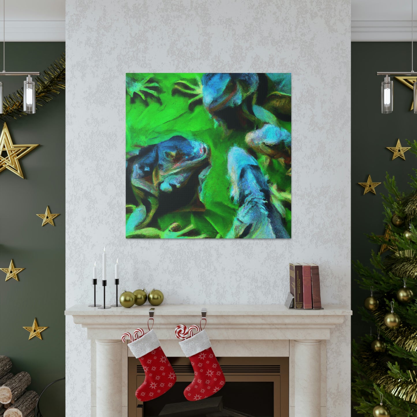 Iguanas in Impressionism - Canvas