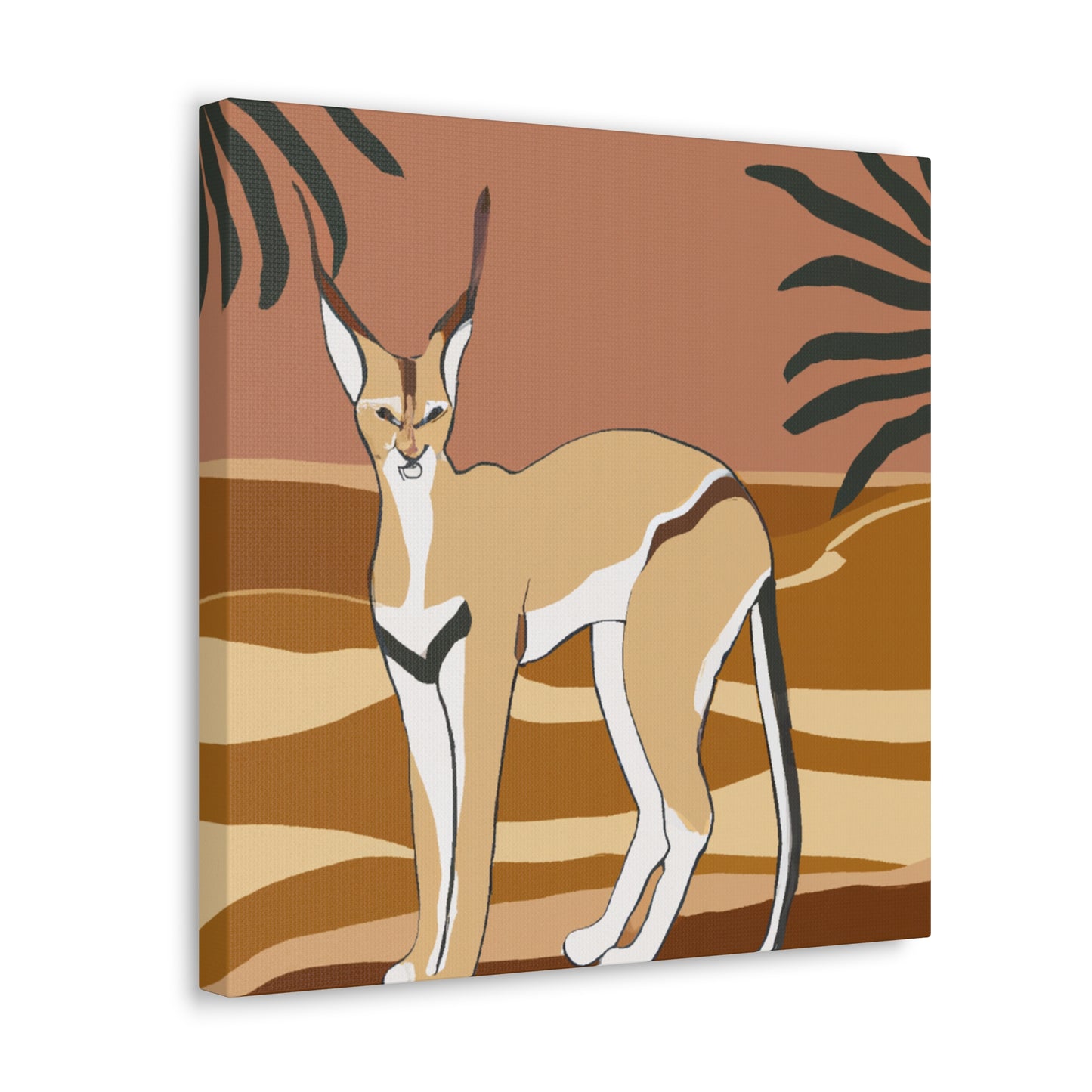 "Caracal's Deco Dream" - Canvas