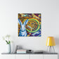 Rabbit in Neoclassicism - Canvas