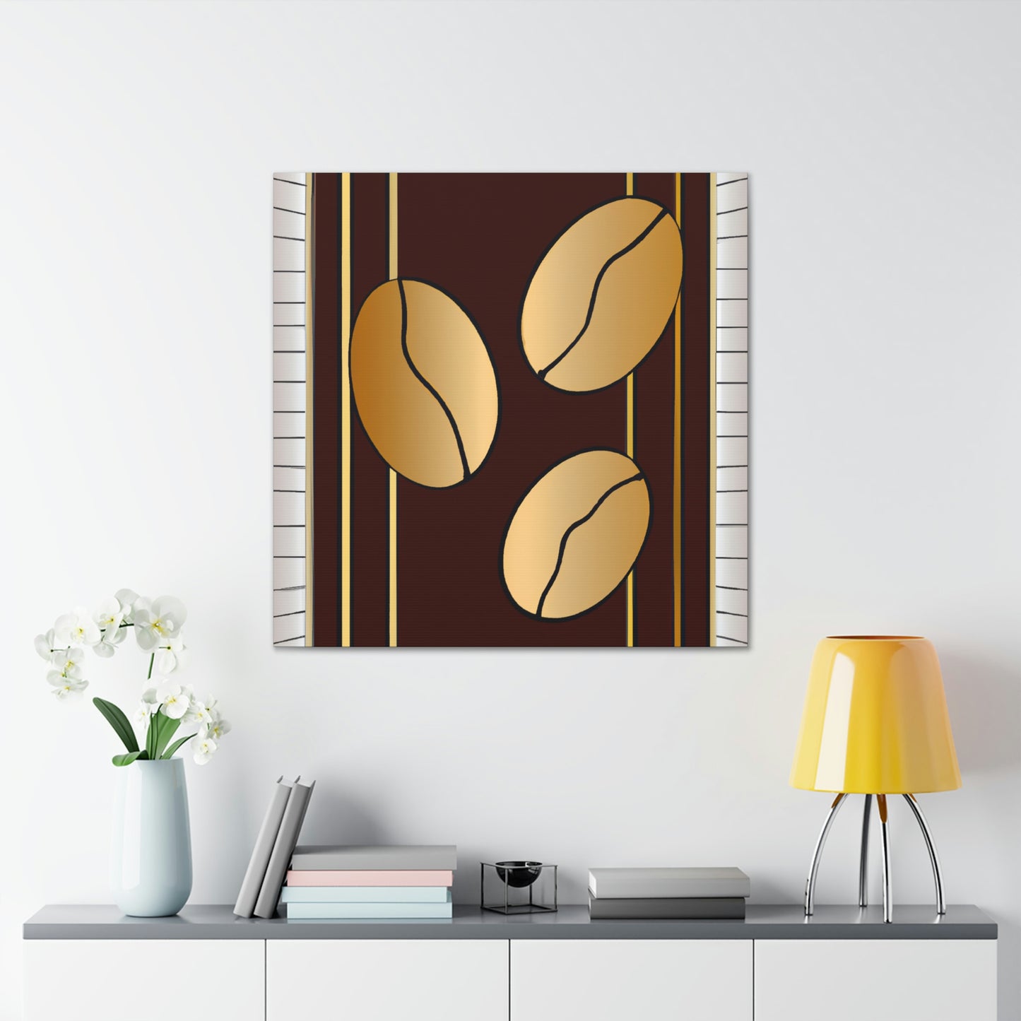 "Coffee Beans: Roasted Art" - Canvas