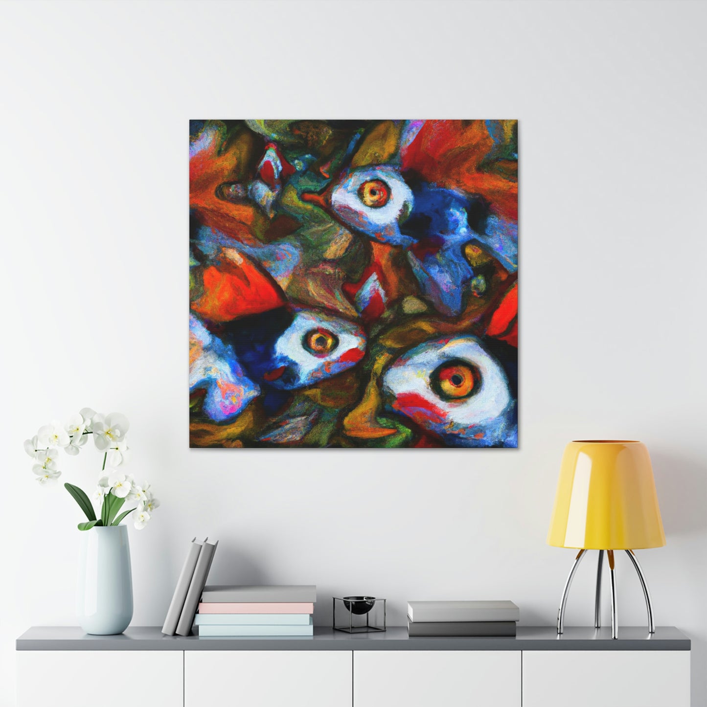 "Guppy in Expressionism" - Canvas