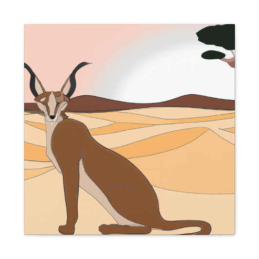 Caracal's Classic Charm - Canvas