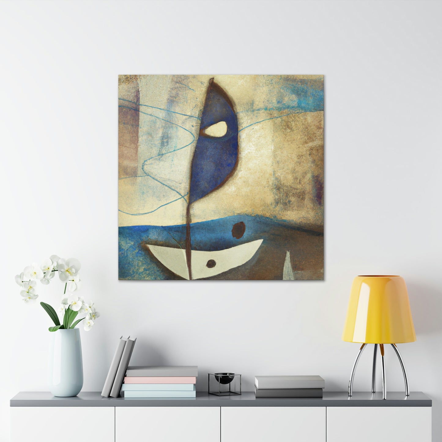 Sailing on Blue Waves - Canvas