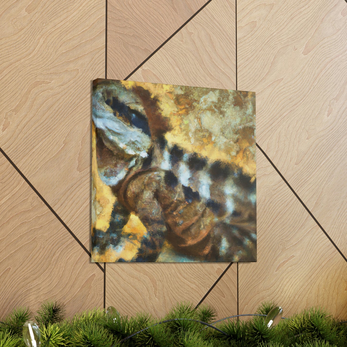 "Fanciful Frilled Lizard" - Canvas