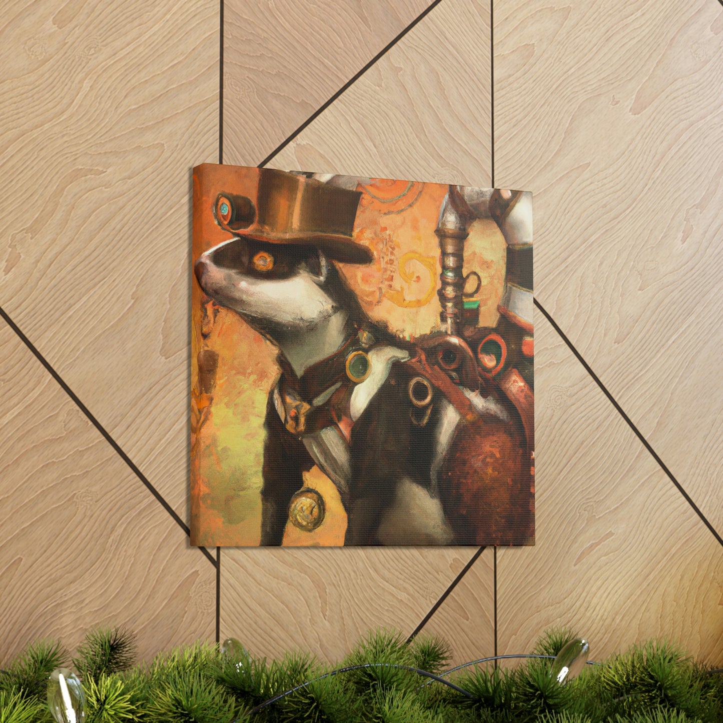 Skunk In Steam-Time - Canvas