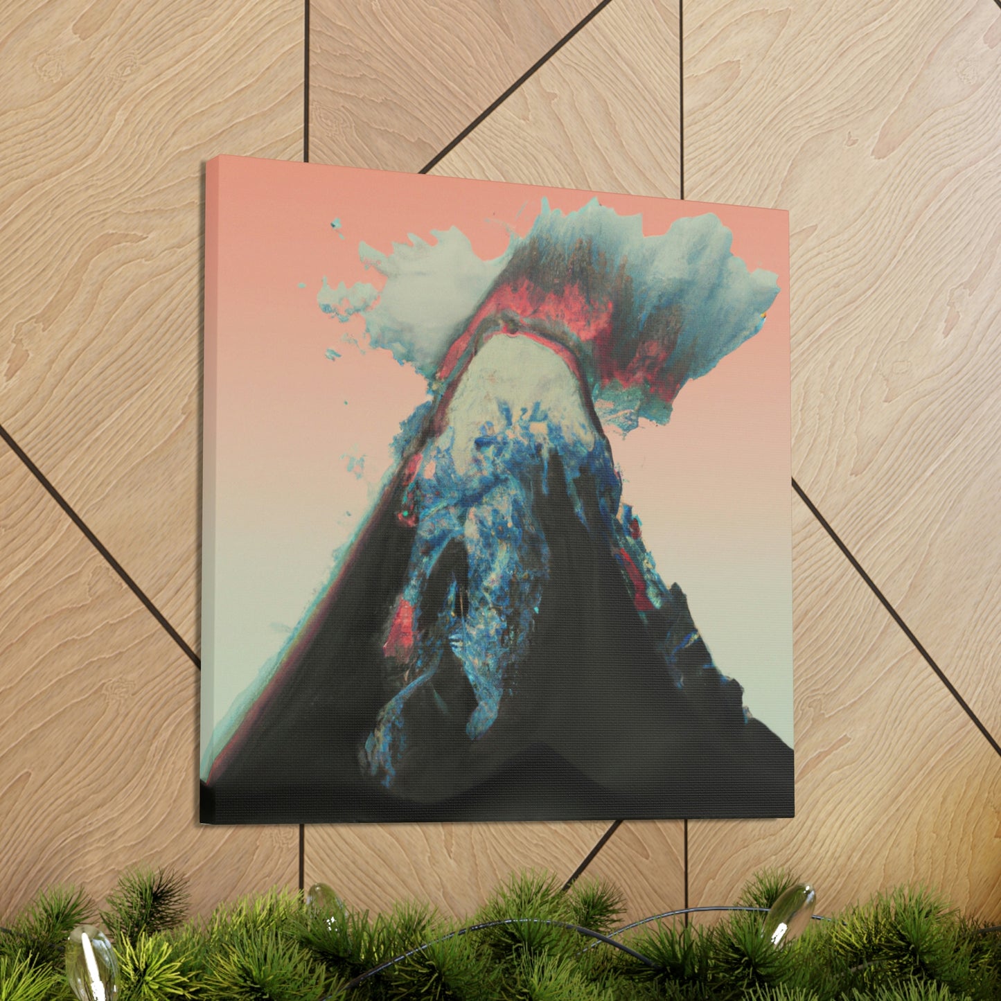 Volcano's Fiery Fury - Canvas