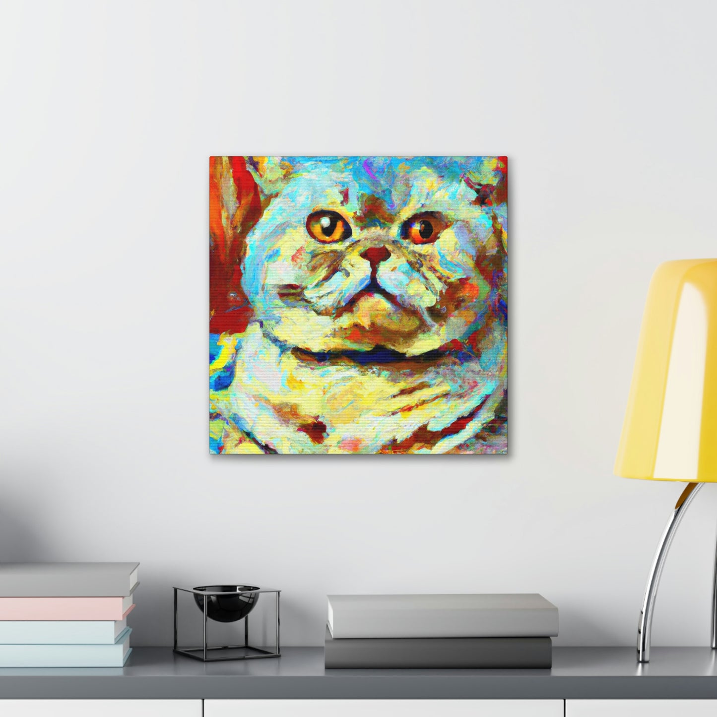 "Feline Loneliness Expressionism" - Canvas