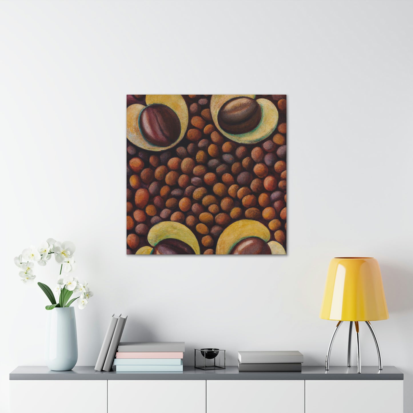 "Coffee Bean Harvesting" - Canvas