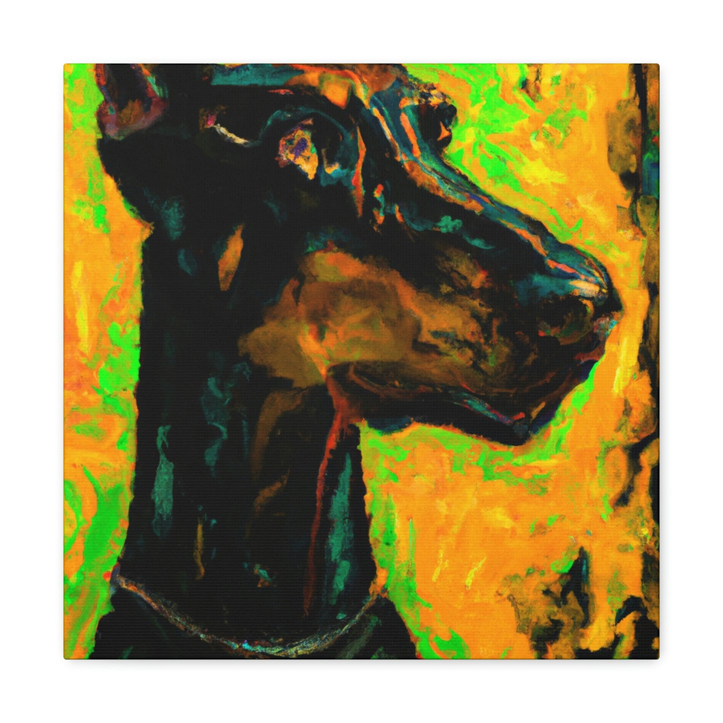 Doberman in Expressionism - Canvas