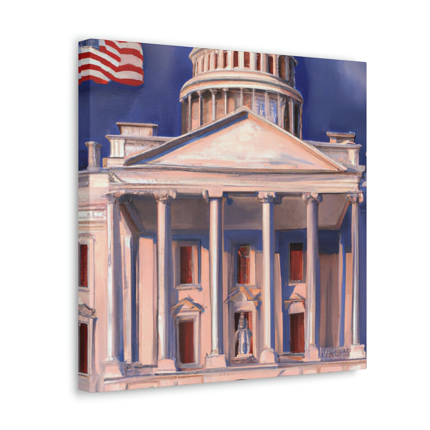 The White House Icon - Canvas