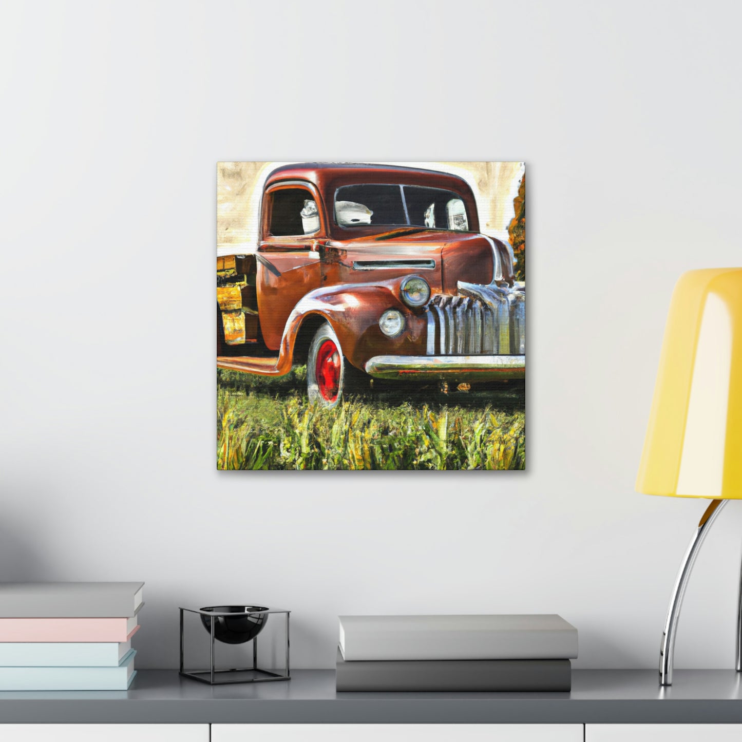 "Aged Pickup Truckard". - Canvas