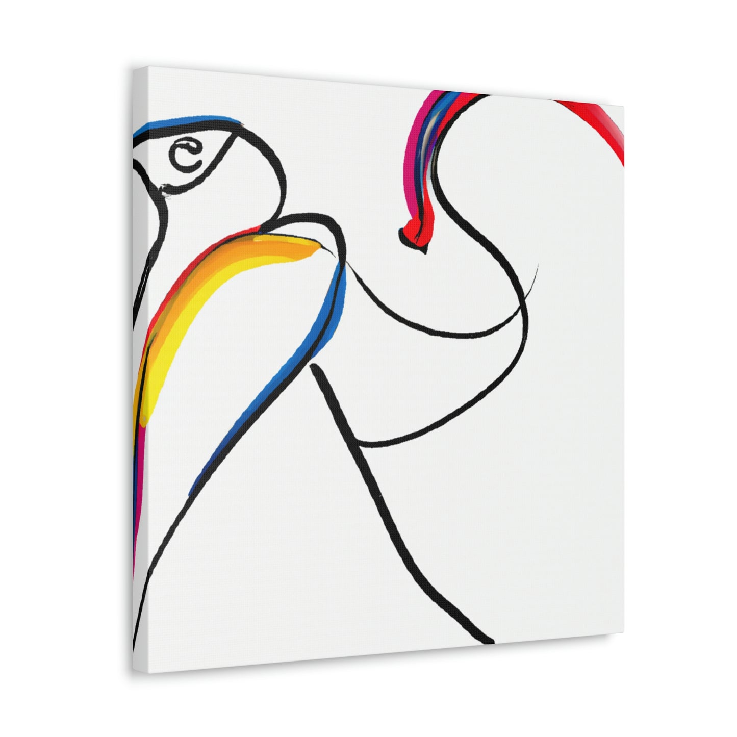 "Macaws in Minimalism" - Canvas