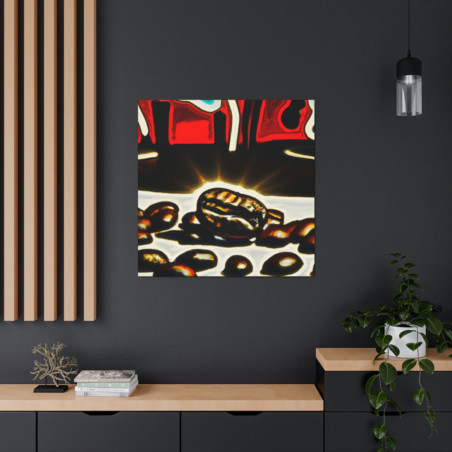 Coffee Beans Pop Art - Canvas