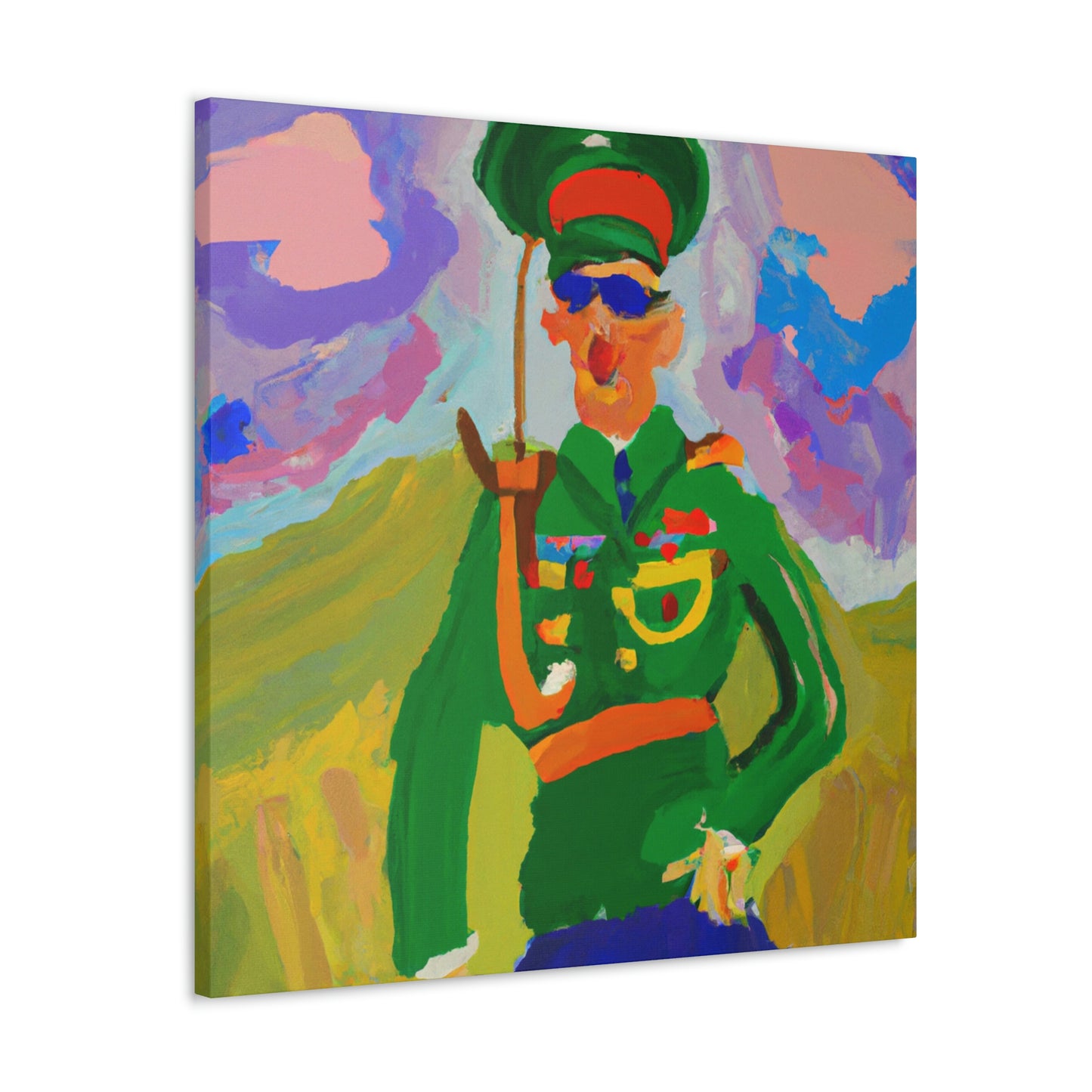 "Artilleryman in Fauvism" - Canvas