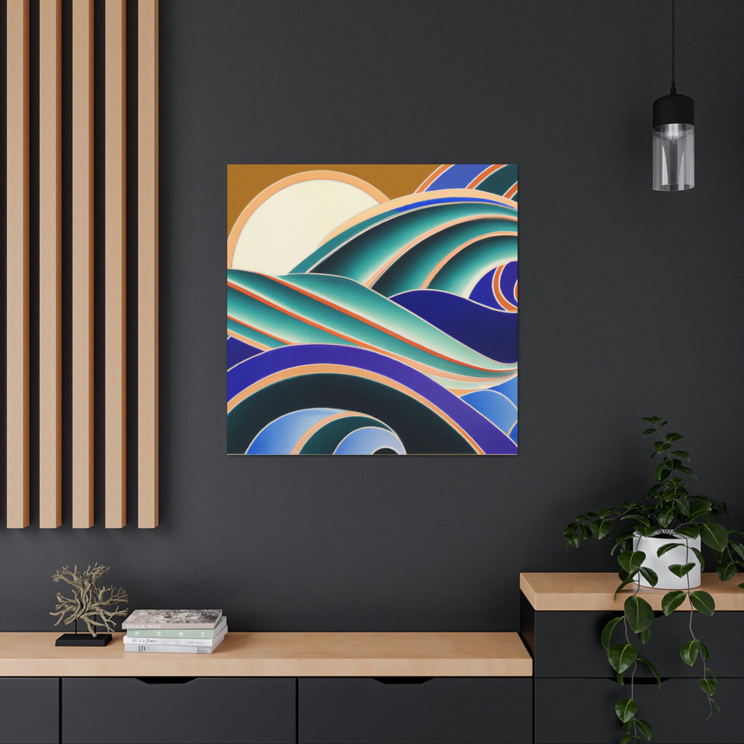 Glimmering Sea Swells - Canvas