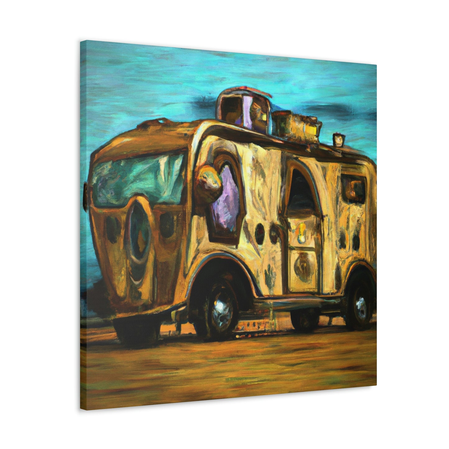 "Camper Van Machine Age" - Canvas